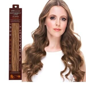 NEW Euronext Collection 14 Inch Clip Ins Extensions Premium Remy Chestnut Brown